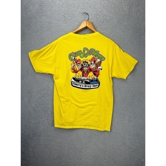 Fruit OF The Loom Shirt Mens Large Yellow Cinco De Mayo Tee T-Shirt Short Sleeve - Picture 2 of 8